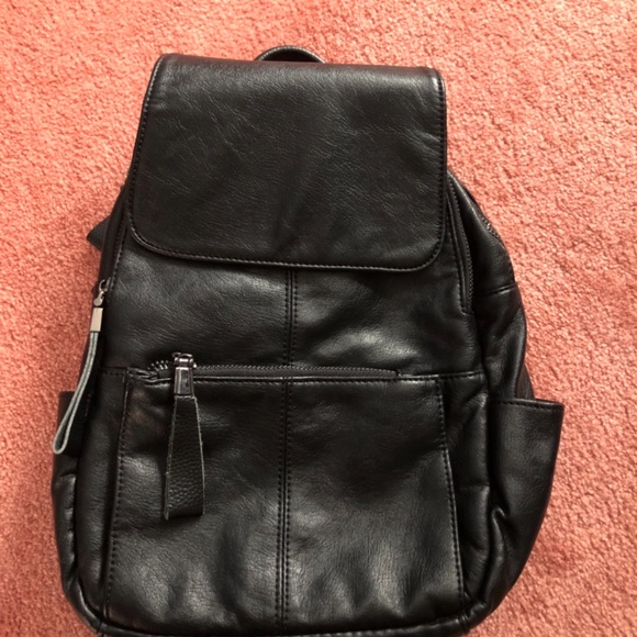 Black Mini Backpack Purse - Picture 5 of 6